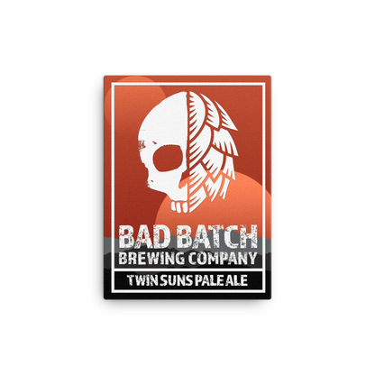 Twin Suns Pale Ale Limited Label 12" x 16" Canvas