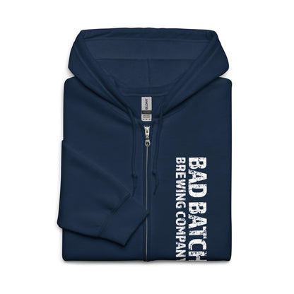 Bad Batch Brewing Zip Up Fleece Hoodie - Navy